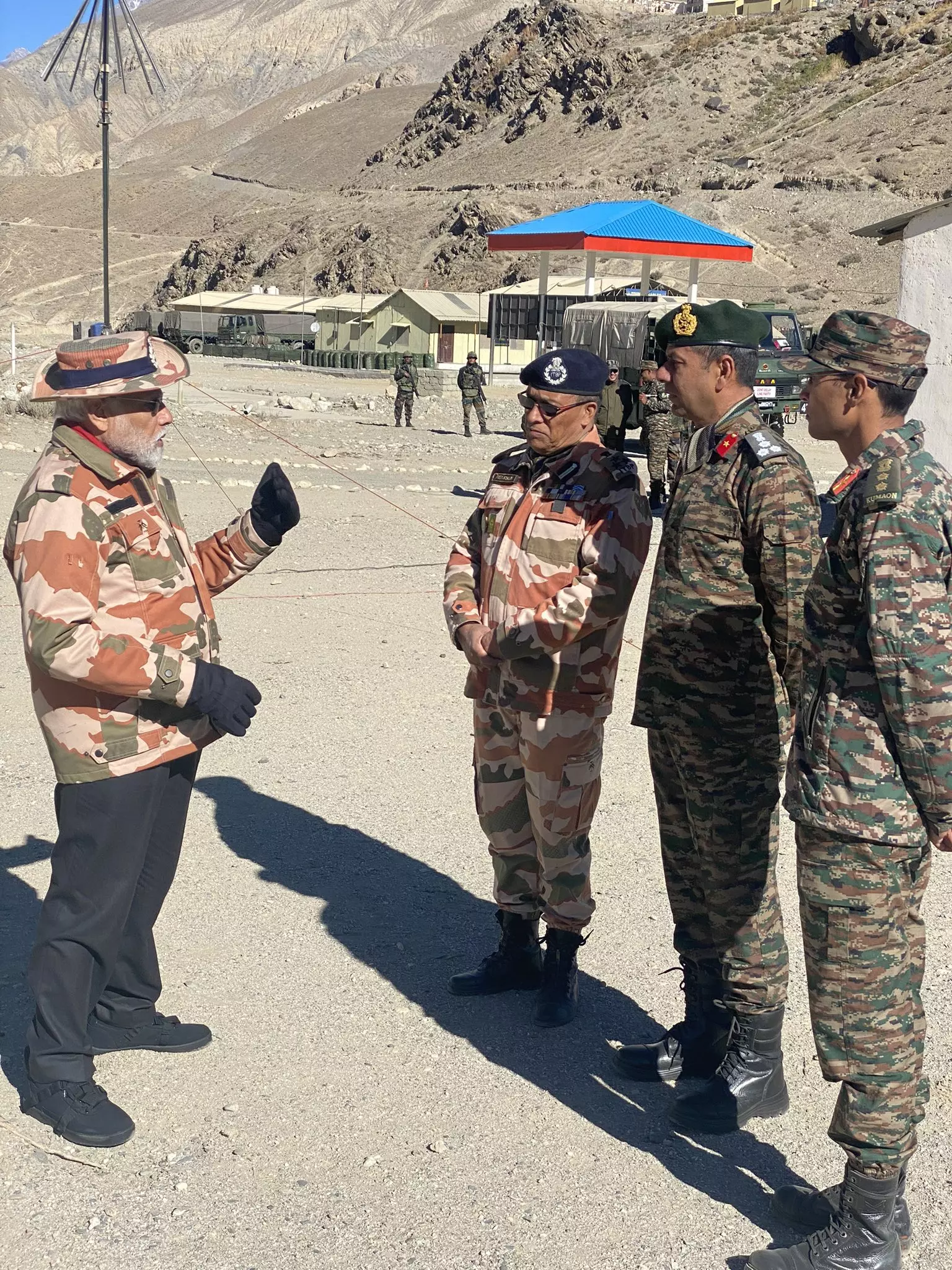 PM Modi arrives in Lepcha, to celebrate Diwali with security forces PM Modi arrives in Lepcha, to celebrate Diwali with security forces